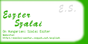 eszter szalai business card